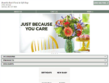 Tablet Screenshot of flowersvernon.com